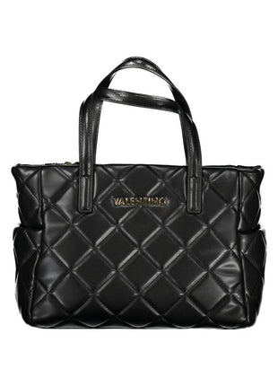 Mario Valentino Black Polyurethane Women's Handbag - XLchoice.com
