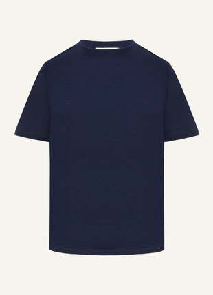 Men's Merino Wool Sports T-shirt - Dark Blue - XLchoice