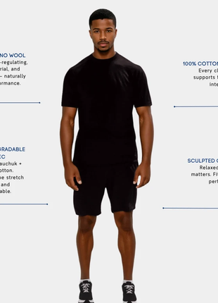 Men's Merino Wool Sports T-shirt - Dark Blue - XLchoice