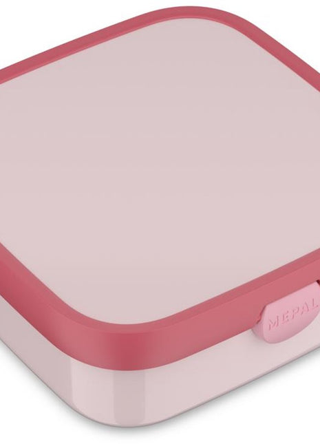Mepal bento lunch box large campus - 1.25 l - including 2 removable leak-proof bento containers fork - cool pink - xlchoice.com