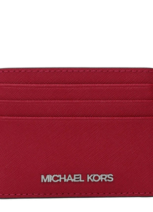 Michael Kors Red Leather Cardholder Front Logo Document Holder - XLchoice