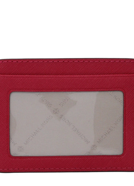 Michael Kors Red Leather Cardholder Front Logo Document Holder - XLchoice