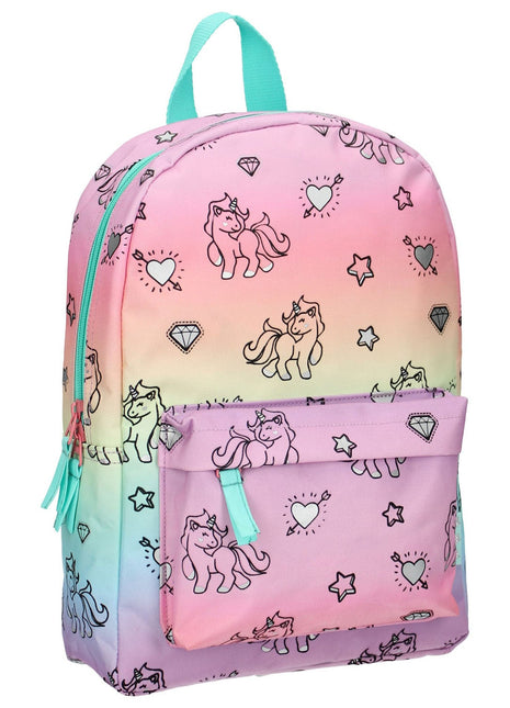 Milky kiss rainbow and unicorns backpack - xlchoice.com