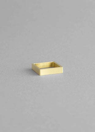 MINIMAL BRASS RING | Sleek Geometric Adjustable Ring - XLchoice