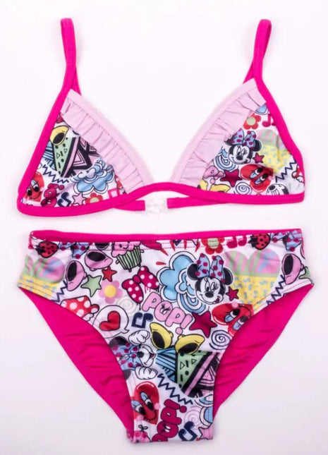 Minnie Mouse Girls Swimsuit - Two-Piece - Pink - 104 - xlchoice.com
