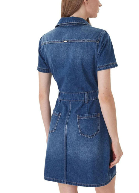 Morgan De Toi Blue Cotton Midi Dress - XLchoice