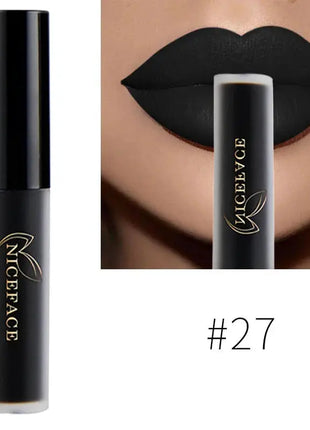 NICEFACE Matte Liquid Lipstick Waterproof Long Lasting Lip Gloss Tint Sexy Red Nude Purple Metallic Lipsticks Makeup Cosmetics - xlchoice.com