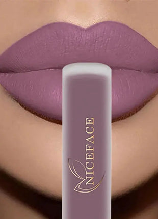 NICEFACE Matte Liquid Lipstick Waterproof Long Lasting Lip Gloss Tint Sexy Red Nude Purple Metallic Lipsticks Makeup Cosmetics - xlchoice.com