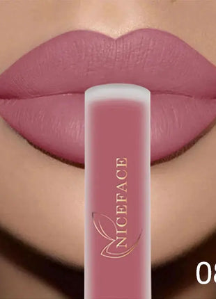NICEFACE Matte Liquid Lipstick Waterproof Long Lasting Lip Gloss Tint Sexy Red Nude Purple Metallic Lipsticks Makeup Cosmetics - xlchoice.com
