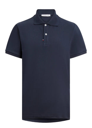 Navy Organic Cotton Polo – Made in France-2