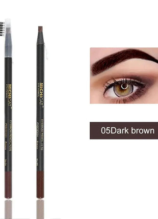1PC Eyebrow Pencil Waterproof Microblading Eyebrow Pen Tint Tattoo Eyebrows Makeup 6 Colors Natural Long Lasting Eye Brow Pencil - xlchoice.com
