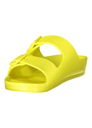 Norway 1963 Giallo Plastica Women Ciabatta - xlchoice.com