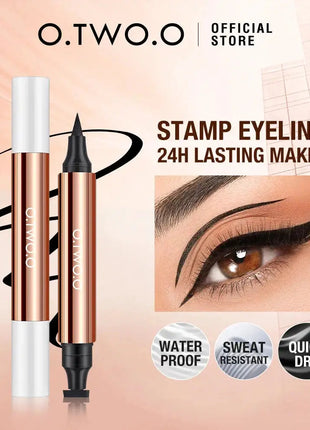 O.TWO.O Eyeliner Pencil Liquid Eye Liner Waterproof Smudge Proof Quick Drying 12 Hour Wear Ultra Fine Black Eyeliner for Arrows - xlchoice.com