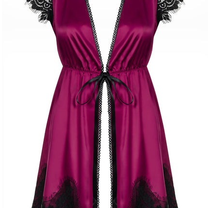 861-PEI-5 Peignoir fuchsia - L/XL