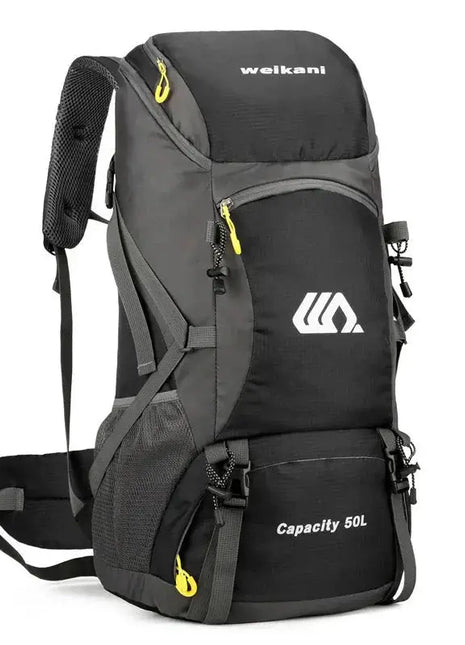 50L Waterproof Travel Backpack Rucksack Black - xlchoice.com