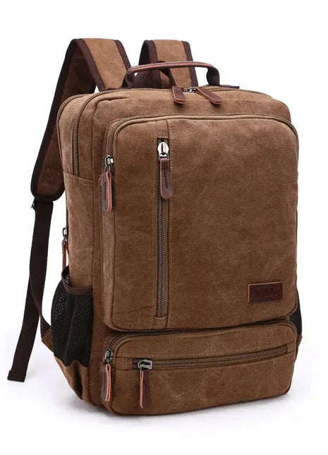 Unisex Large Capacity Vintage Canvas Travel Backpack - xlchoice.com