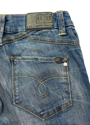 Object Blue Cotton Women's Jean - xlchoice.com