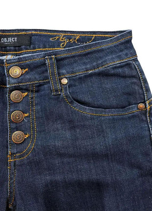 Object Blue Cotton Women's Jeans - xlchoice.com