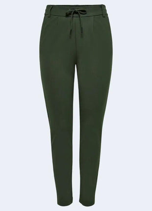 Only Green Viscose Casual Pants - xlchoice.com