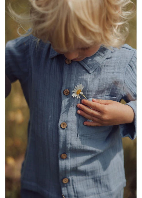 Organic Shadow Blue Shirt - XLchoice