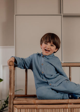 Organic Shadow Blue Shirt - XLchoice