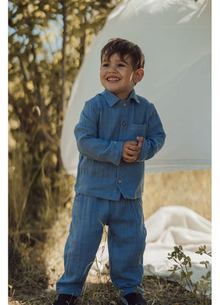 Organic Shadow Blue Shirt - XLchoice