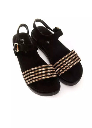 Péché Originel Gold Textile Women Sandal - xlchoice.com