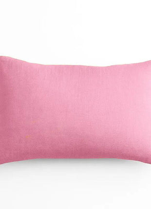 coussin rectangle rose en coton bio