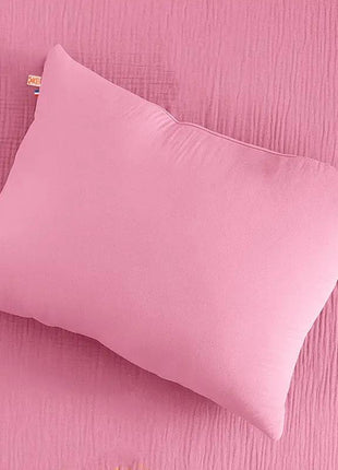 papate coussin rectangle rose en coton gots