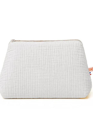 trousse de toilette blanche en coton bio papate