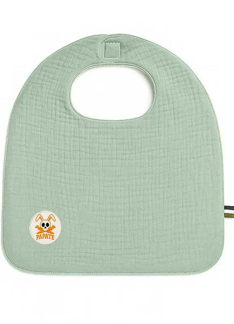 bavoir papate vert en coton bio