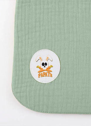 bavoir en coton bio vert ceyladonpapate gots bébé