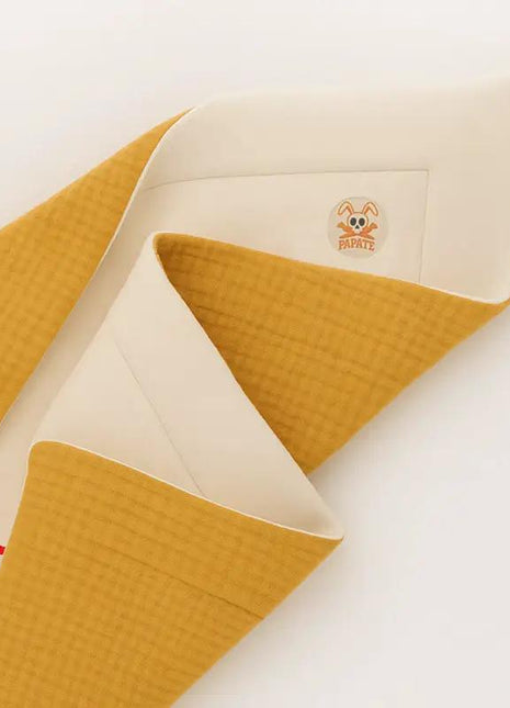 couverture en coton bio rex papate double face honey miel bebe GOTS