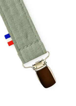 attache tetine vert en coton bio papate