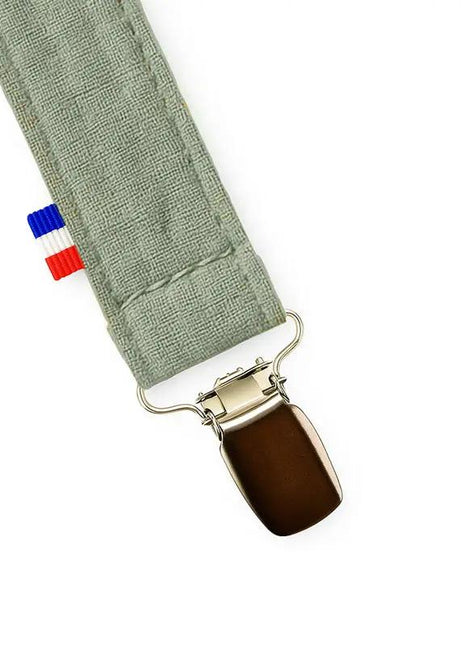 attache tetine vert en coton bio papate