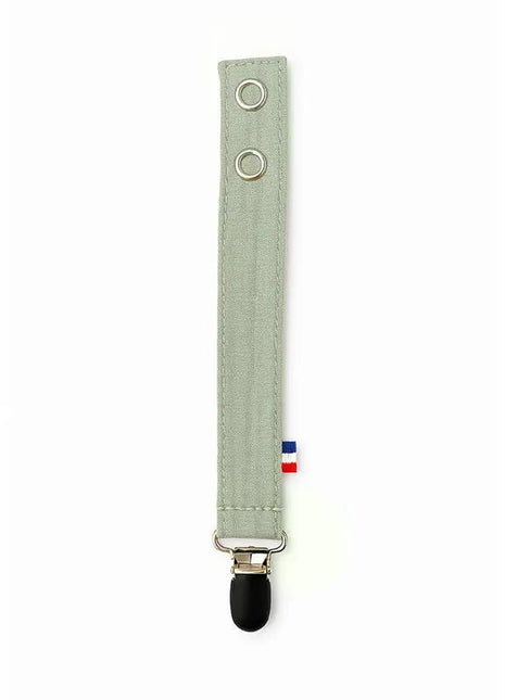 papate attache tetine attache sucette coton bio teddy vert