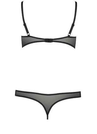 Passion Black Mesh Bodysuit PA595291 — Underwired & Adjustable - xlchoice.com