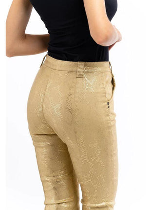 Patrizia Pepe Gold Cotton Casual Pants - XLchoice