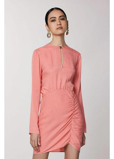 Patrizia Pepe Pink Copper Casual Dress - XLchoice