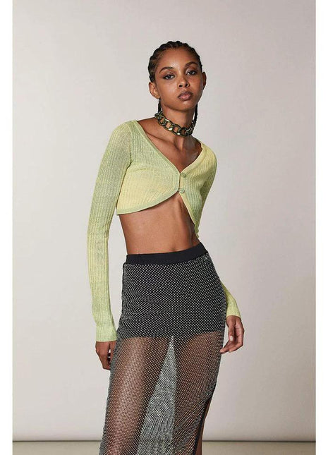 Patrizia Pepe Yellow Viscose Tank Tops - XLchoice