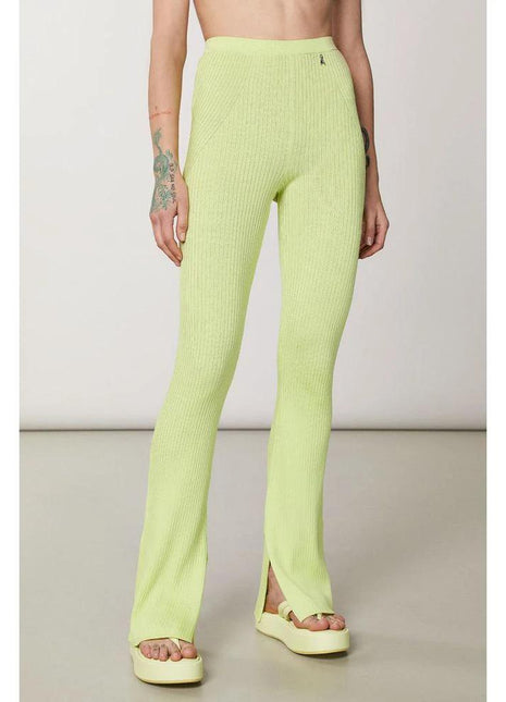 Patrizia Pepe Yellow Viscose Casual Pants - XLchoice