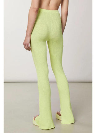 Patrizia Pepe Yellow Viscose Casual Pants - XLchoice