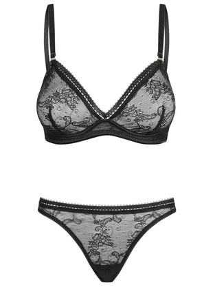 030418 Sæt med dyb BH med bøjle og string - XL (BH 75E/80D & trusse 42) - XLchoice