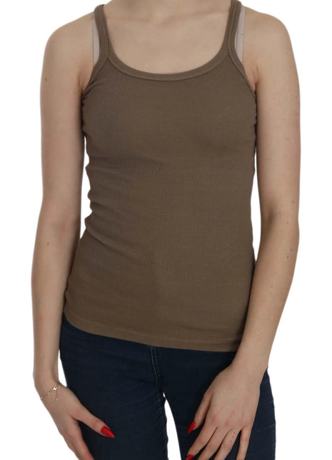 PINK MEMORIES Brown Sleeveless Spaghetti Strap Top - XLchoice