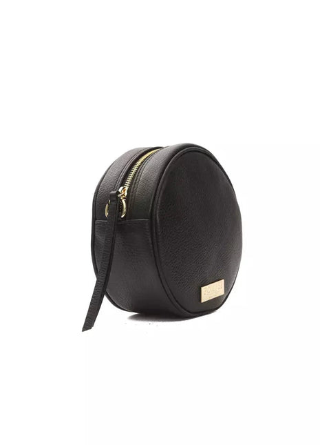 Pompei Donatella Black Leather Women Crossbody Bag - XLchoice