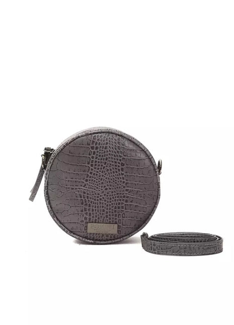 Pompei Donatella Gray Leather Women Crossbody Bag - XLchoice