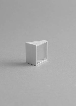 PYRAMID ALUMINUM RING | Sleek Geometric Adjustable Ring - XLchoice