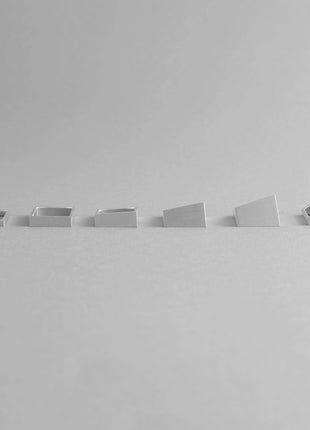 PYRAMID ALUMINUM RING | Sleek Geometric Adjustable Ring - XLchoice