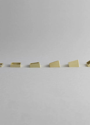 PYRAMID BRASS RING | Geometric Lightweight Design-4