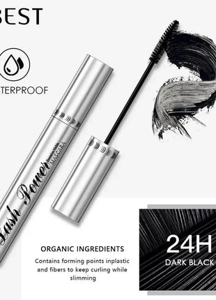 QIBEST Black Mascara Eyelashes Mascara 4D Silky Eyelashes Lengthening Eyelashes Makeup Waterproof Mascara Volume Eye Cosmetics - xlchoice.com